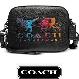 LIMITED‎ EDITION Coach Rexy and Carriage Glitter Camera Bag Style No. 69417